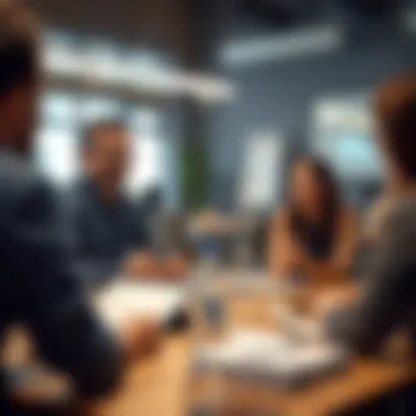 Engaging coaching session enhancing team collaboration