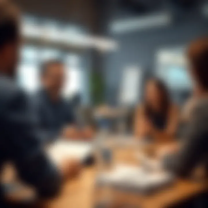 Engaging coaching session enhancing team collaboration