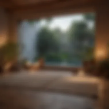 Meditation Haven A peaceful meditation space with soft lighting and calming decor.