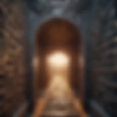 Navigating Success Paths Artistic depiction of a maze with an open door signifying overcoming challenges