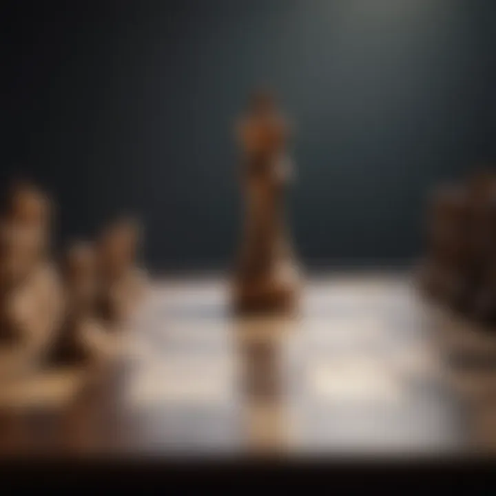 A chessboard illustrating strategic coaching techniques.