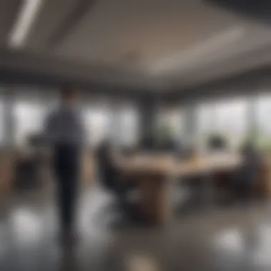 Supportive Workplace Environment An office environment showcasing a supportive atmosphere for employees