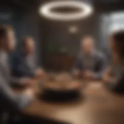 A group discussion about exit interviews