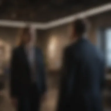 Manager Conducting an Exit Interview A manager conducting an exit interview