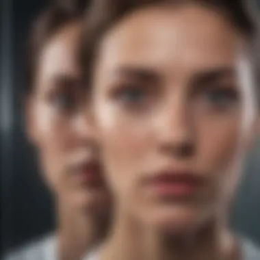 Reflection on Mental States A thoughtful individual reflecting on their mental state