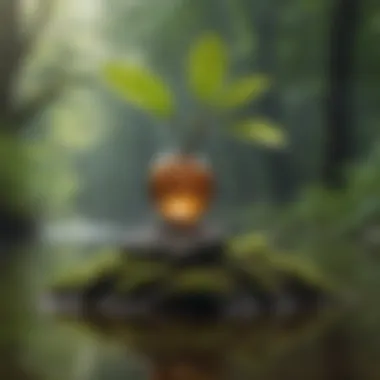 A peaceful nature scene symbolizing balance and well-being