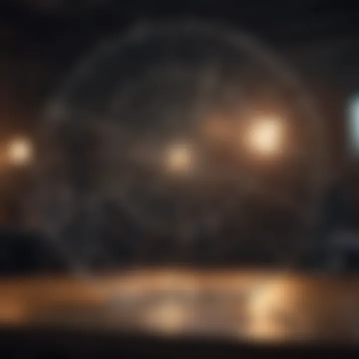An intricate web of ideas illustrating collaboration and innovation