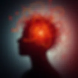 A visual representation of a tangled mind with thoughts illustrated as threads.