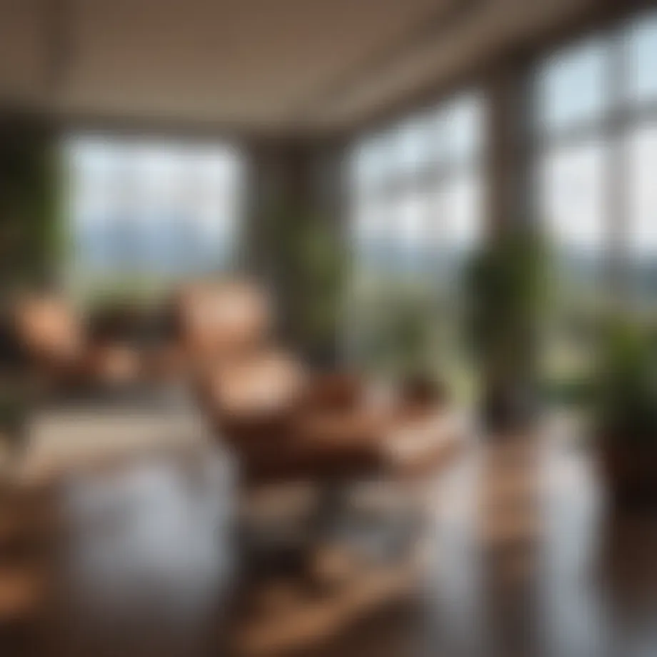 A serene workspace designed for relaxation