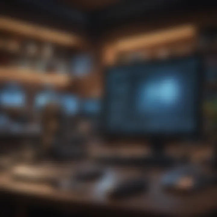 A digital interface representing the integration of technology in personal development.