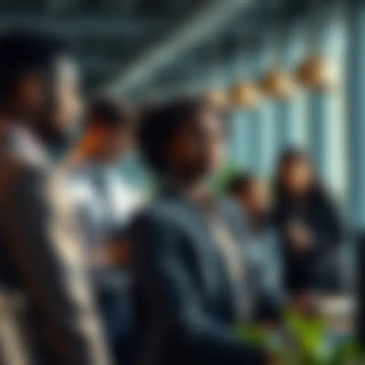 A conceptual representation of diversity within a corporate environment.