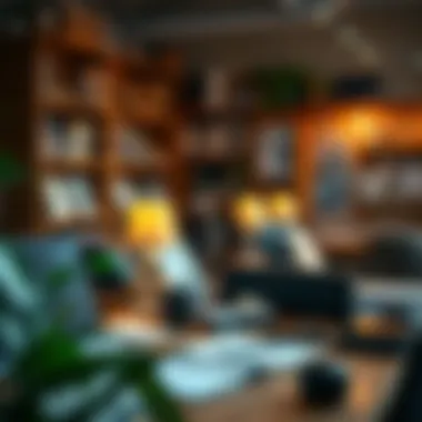 Clarity in Chaos: The Importance of Organization An organized workspace symbolizing clarity and focus to combat stress.