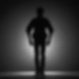 Silhouette of a person carrying a heavy burden symbolizing stress