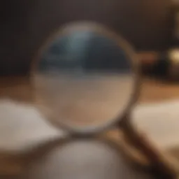 Illustration of a magnifying glass revealing hidden information