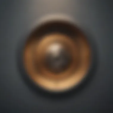 Abstract visualization of goal achievement through a keyhole