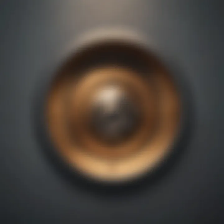 Abstract visualization of goal achievement through a keyhole