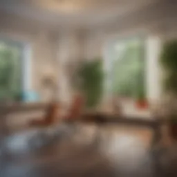 A serene office space promoting mental clarity
